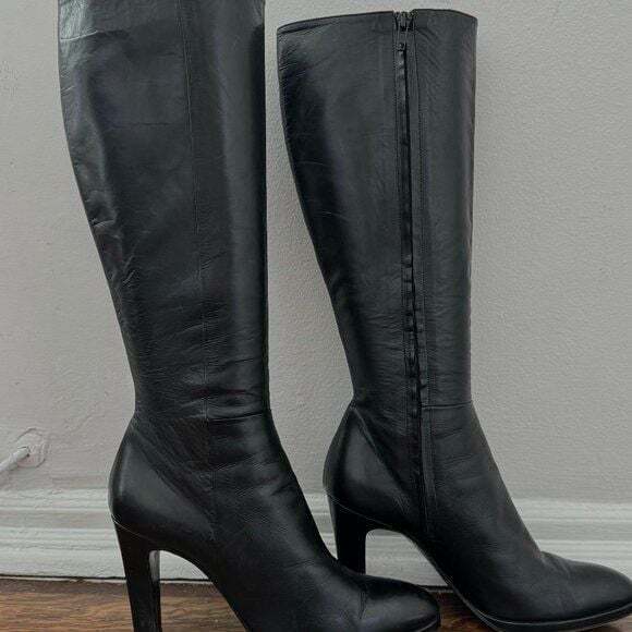 LK Bennett Shoes - L.K. Bennett London  Black Leather Knee high Boots